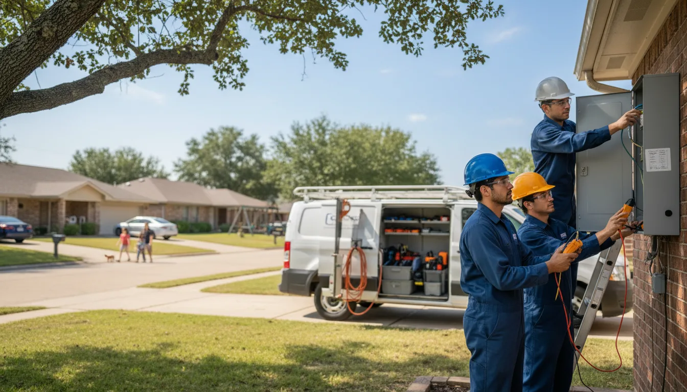 Certified electrician providing emergency electrical services in Amity, AR